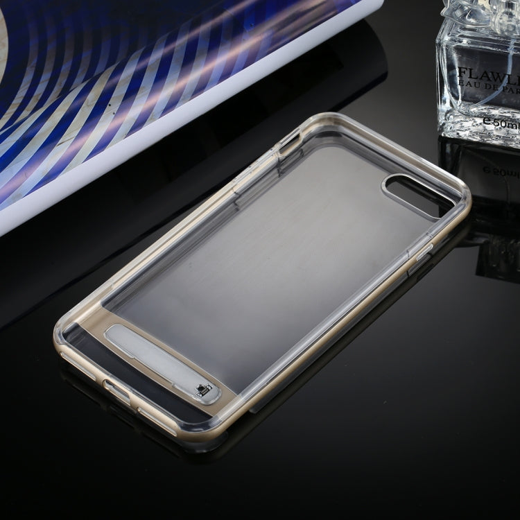 GOOSPERY for 5.5 inch iPhone 8 Plus & 7 Plus Detachable Electroplating Bumper Frame + TPU Shockproof Protective Back Cover Case with Holder