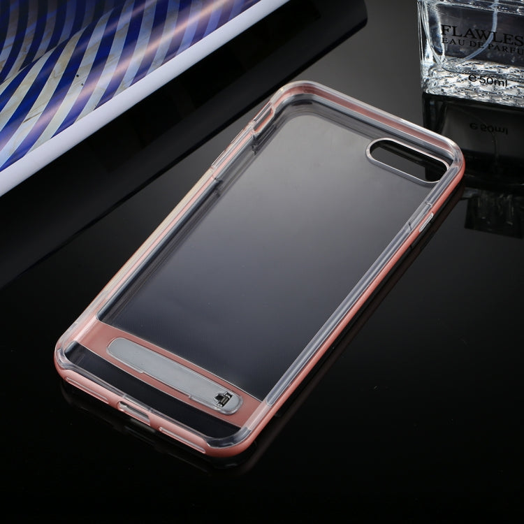 GOOSPERY for 5.5 inch iPhone 8 Plus & 7 Plus Detachable Electroplating Bumper Frame + TPU Shockproof Protective Back Cover Case with Holder