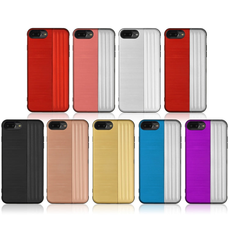 TPU + PC Protective Case for iPhone 8 Plus & 7 Plus, with Card Slot and Holder