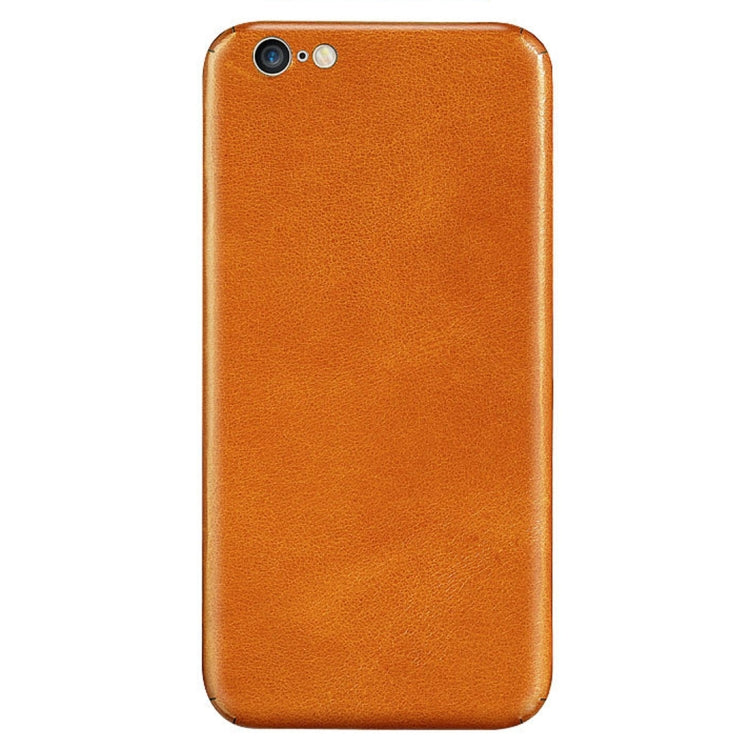 360 Degree Full Coverage Pasted Top-grain Leather Case for iPhone 8 Plus & 7 Plus