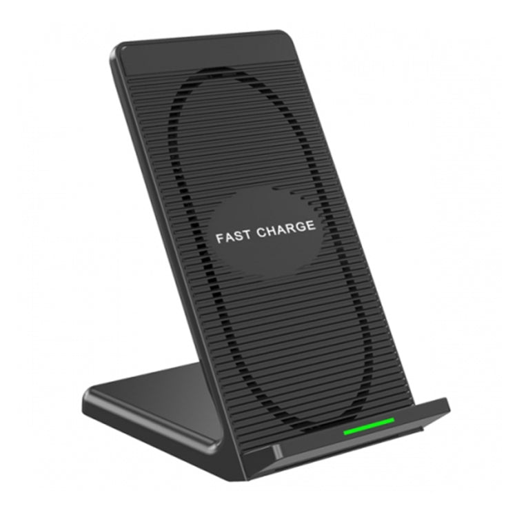 N800 10W Double Coils Qi Wireless Stand Fast Charger with Cooling Fan, For iPhone, Galaxy, Huawei, Xiaomi, LG, HTC and Other QI Standard Smart Phones
