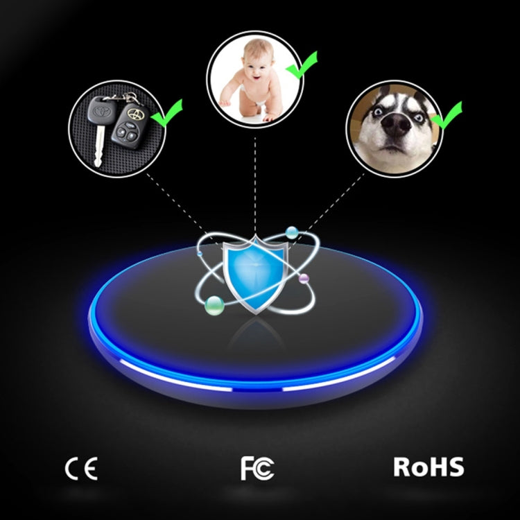 HAMTOD HL3 5W (Max) Output General Qi Standard Wireless Charger with Breathing Lamp, For iPhone, Galaxy, Huawei, Xiaomi, LG, HTC and other QI Standard Smart Phones