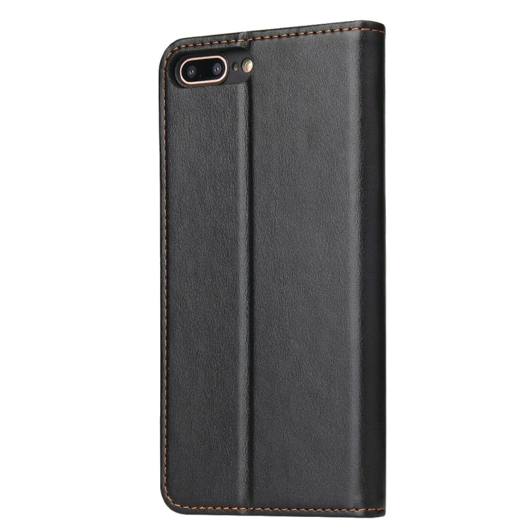 Dermis Texture PU Horizontal Flip Leather Case for iPhone 7 Plus / 8 Plus, with Holder & Card Slots & Wallet