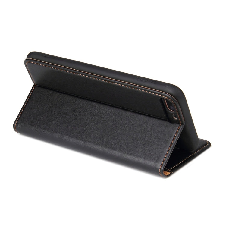 Dermis Texture PU Horizontal Flip Leather Case for iPhone 7 Plus / 8 Plus, with Holder & Card Slots & Wallet