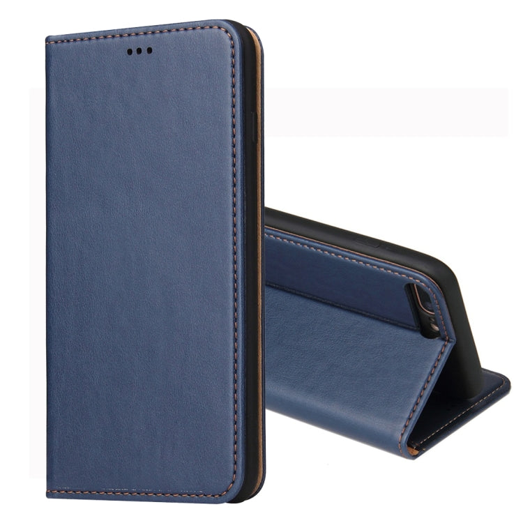 Dermis Texture PU Horizontal Flip Leather Case for iPhone 7 Plus / 8 Plus, with Holder & Card Slots & Wallet