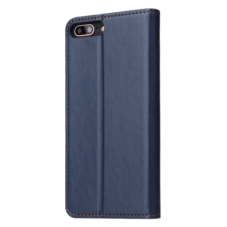 Dermis Texture PU Horizontal Flip Leather Case for iPhone 7 Plus / 8 Plus, with Holder & Card Slots & Wallet