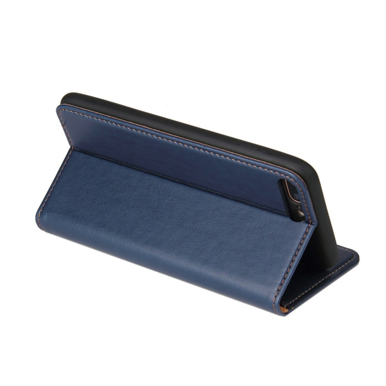 Dermis Texture PU Horizontal Flip Leather Case for iPhone 7 Plus / 8 Plus, with Holder & Card Slots & Wallet