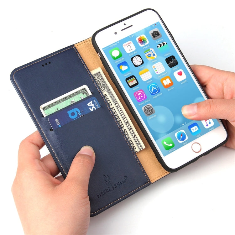 Dermis Texture PU Horizontal Flip Leather Case for iPhone 7 Plus / 8 Plus, with Holder & Card Slots & Wallet