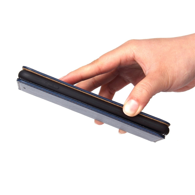 Dermis Texture PU Horizontal Flip Leather Case for iPhone 7 Plus / 8 Plus, with Holder & Card Slots & Wallet
