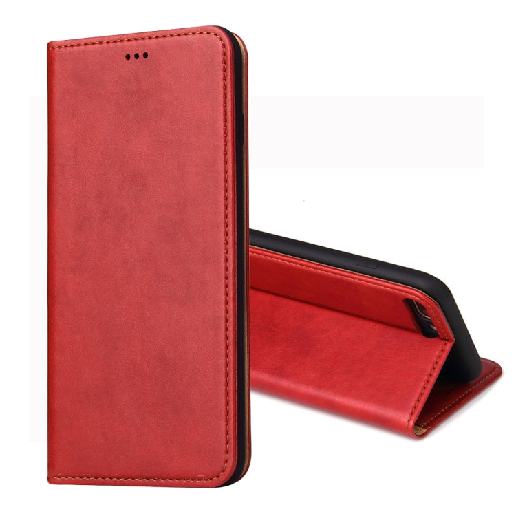 Dermis Texture PU Horizontal Flip Leather Case for iPhone 7 Plus / 8 Plus, with Holder & Card Slots & Wallet