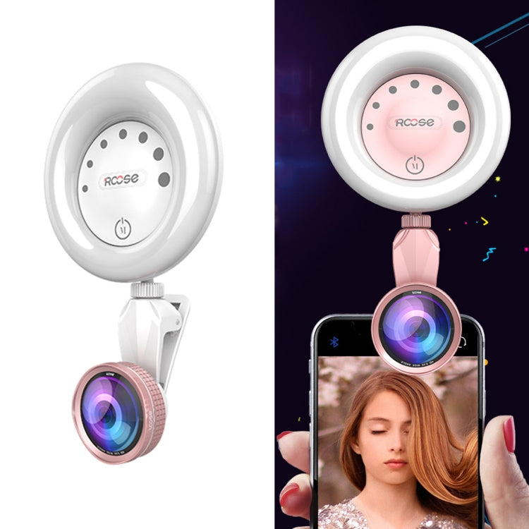 RK32 Beauty 52-LED Touch Sensor APP Control Selfie Clip Flash Fill Light with HD 4K Wide Angle / 20X Macro Lens, For Live Broadcast, Live Stream, Beauty Selfie, etc