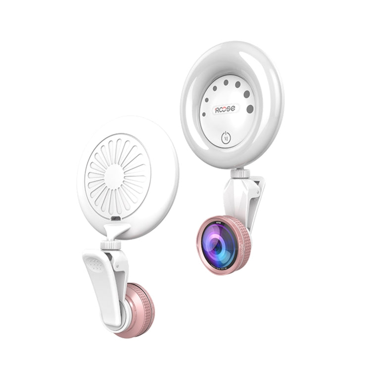 RK32 Beauty 52-LED Touch Sensor APP Control Selfie Clip Flash Fill Light with HD 4K Wide Angle / 20X Macro Lens, For Live Broadcast, Live Stream, Beauty Selfie, etc