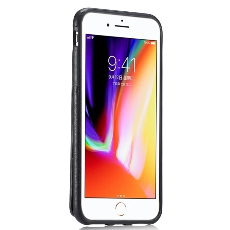 For iPhone 8 Plus & 7 Plus Retro PU Leather Texture Vertical Flip Protective Leather Case with Card Slots & Wallet & Photo Frame