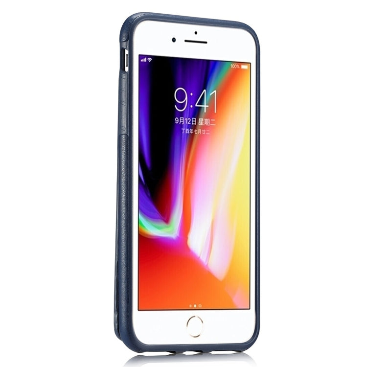 For iPhone 8 Plus & 7 Plus Retro PU Leather Texture Vertical Flip Protective Leather Case with Card Slots & Wallet & Photo Frame