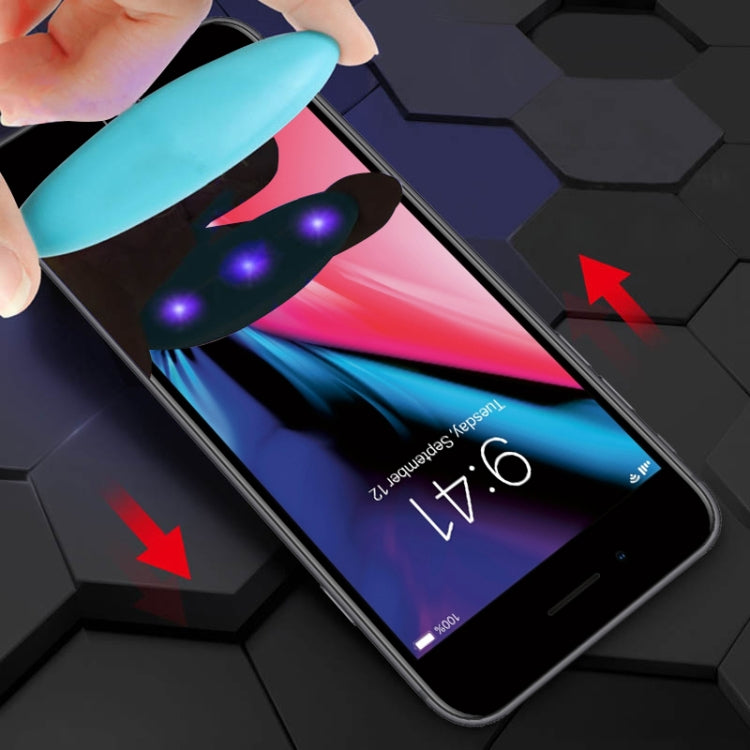 For iPhone 6 Plus/ 7 Plus / 8 Plus  UV Liquid Curved Full Glue Full Screen Tempered Glass Film