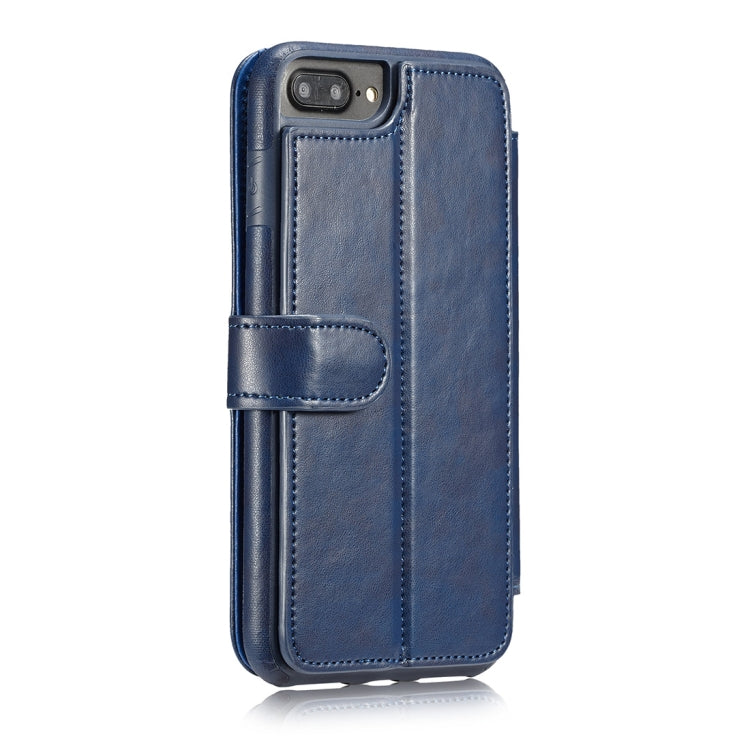 For iPhone 8 Plus & 7 Plus Detachable Retro PU Leather Texture Horizontal Flip Protective Leather Case with Card Slots & Holder & Wallet & Photo Frame