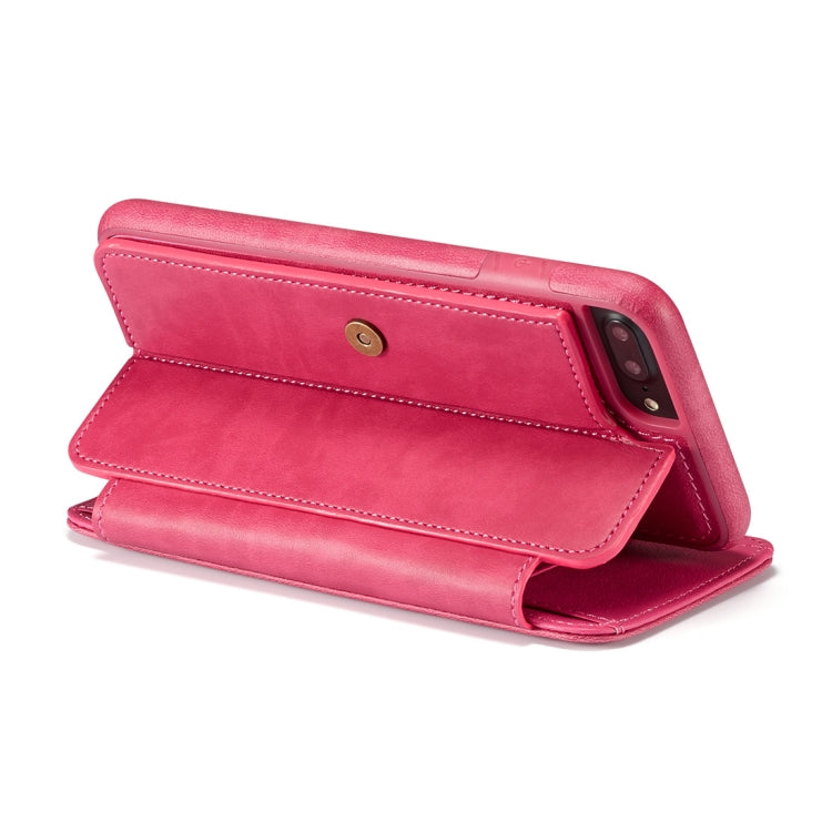 For iPhone 8 Plus & 7 Plus Detachable Retro PU Leather Texture Horizontal Flip Protective Leather Case with Card Slots & Holder & Wallet & Photo Frame