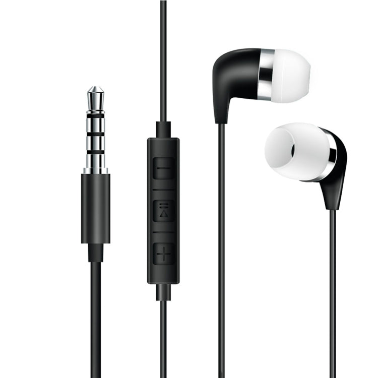 528 Bass Stereo Sound In-ear Wire Control Earphone with Mic, For iPhone, Samsung, Huawei, Xiaomi, HTC and Other Smartphones