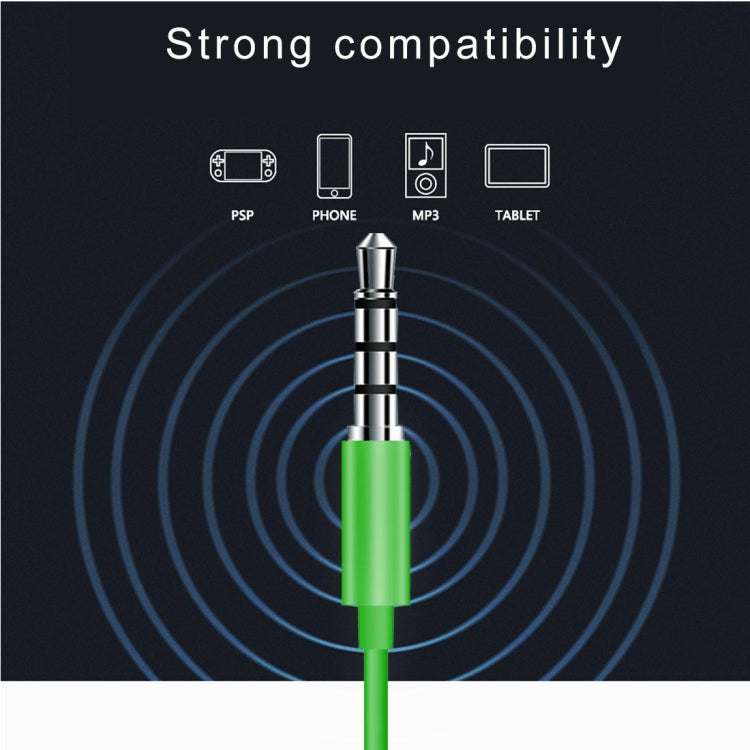 528 Bass Stereo Sound In-ear Wire Control Earphone with Mic, For iPhone, Samsung, Huawei, Xiaomi, HTC and Other Smartphones