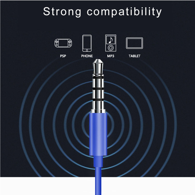 528 Bass Stereo Sound In-ear Wire Control Earphone with Mic, For iPhone, Samsung, Huawei, Xiaomi, HTC and Other Smartphones