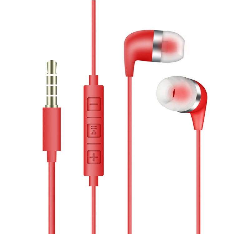 528 Bass Stereo Sound In-ear Wire Control Earphone with Mic, For iPhone, Samsung, Huawei, Xiaomi, HTC and Other Smartphones