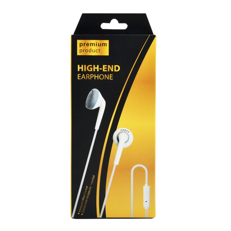885 1.2m Bass Stereo Sound In-ear Wire Control Earphone with Mic, For iPhone, Samsung, Huawei, Xiaomi, HTC and Other Smartphones(White)