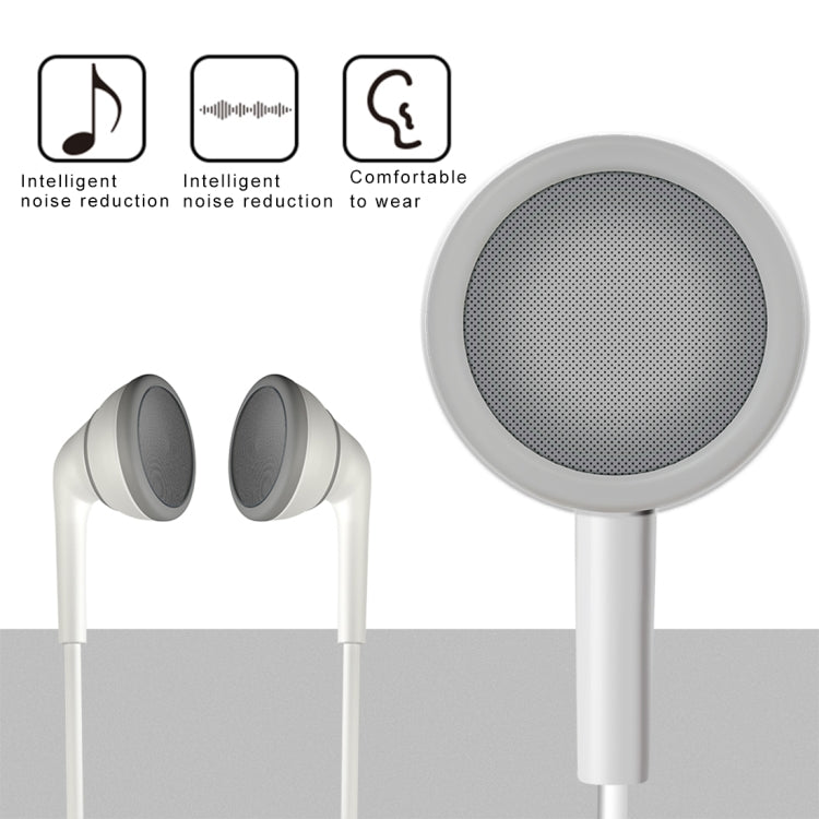 885 1.2m Bass Stereo Sound In-ear Wire Control Earphone with Mic, For iPhone, Samsung, Huawei, Xiaomi, HTC and Other Smartphones(White)