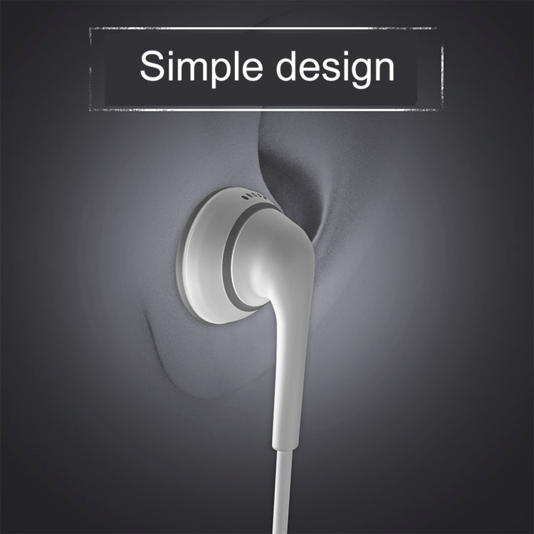 885 1.2m Bass Stereo Sound In-ear Wire Control Earphone with Mic, For iPhone, Samsung, Huawei, Xiaomi, HTC and Other Smartphones(White)