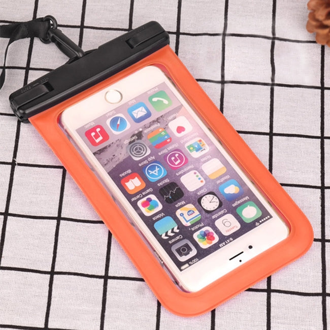 PVC Transparent Universal IPX8 Waterproof Bag with Lanyard for Smart Phones below 6.3 inch