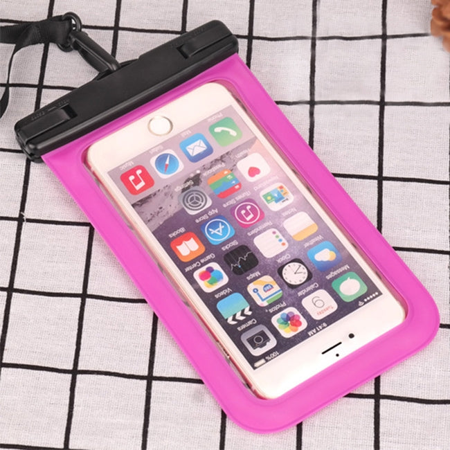 PVC Transparent Universal IPX8 Waterproof Bag with Lanyard for Smart Phones below 6.3 inch