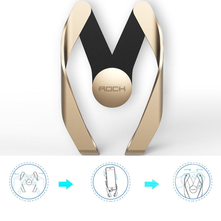 ROCK AutoBot M Air Vent Car Mount, For iPhone, Galaxy, Huawei, Xiaomi, Lenovo, Sony, LG, HTC and Other Smartphones