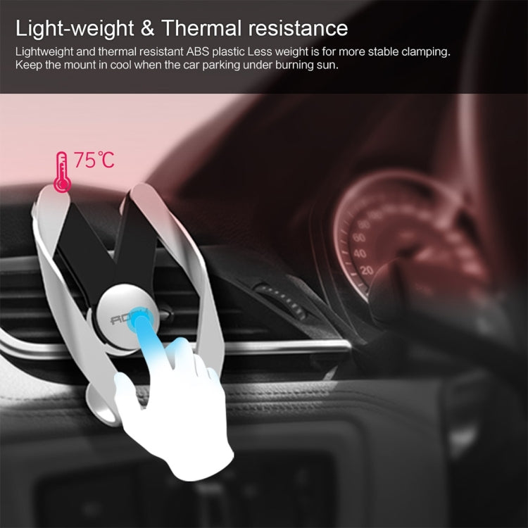 ROCK AutoBot M Air Vent Car Mount, For iPhone, Galaxy, Huawei, Xiaomi, Lenovo, Sony, LG, HTC and Other Smartphones