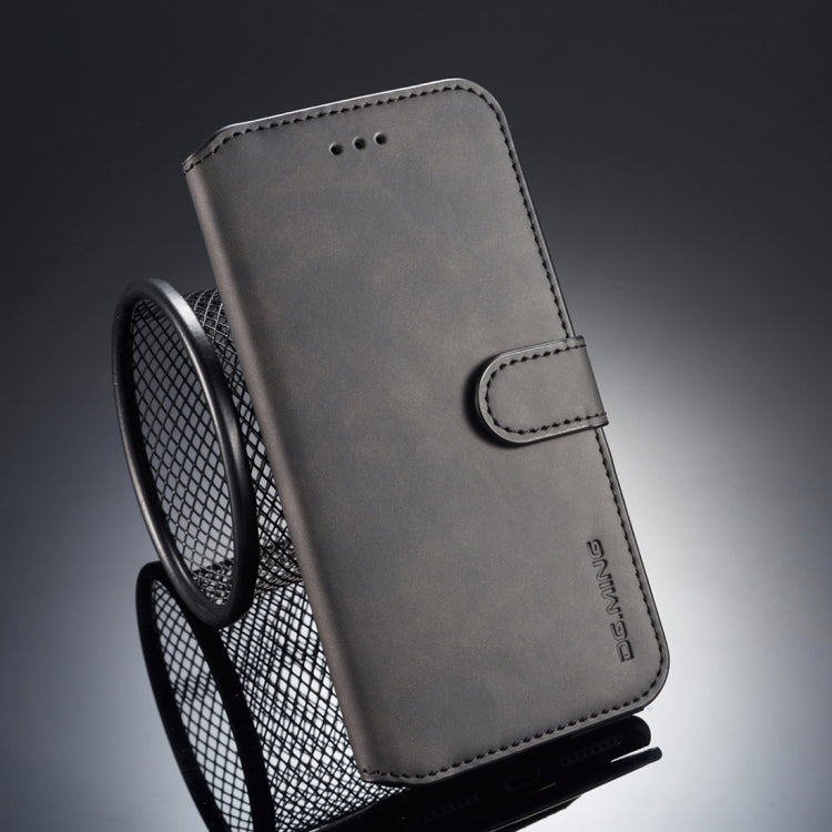 DG.MING Retro Oil Side Horizontal Flip Case for iPhone 8 Plus & 7 Plus, with Holder & Card Slots & Wallet