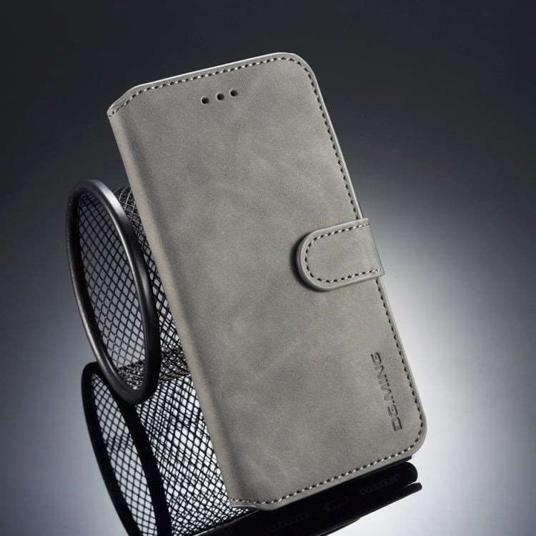 DG.MING Retro Oil Side Horizontal Flip Case for iPhone 8 Plus & 7 Plus, with Holder & Card Slots & Wallet