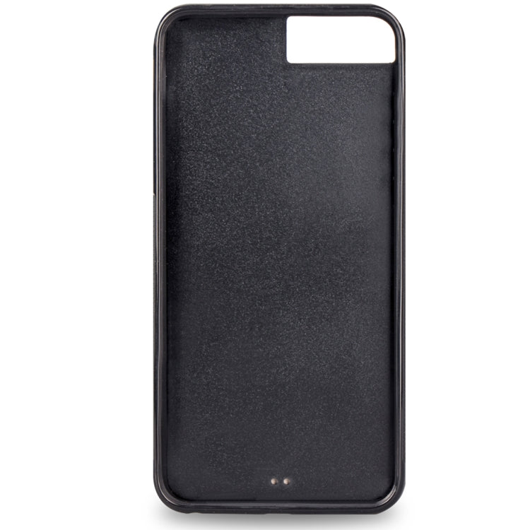 For iPhone 8 Plus & 7 Plus & 6 Plus & 6s Plus Zipper Earphones Storage Magnetic Frosted Leather Case with Holder & Card Slots & Wallet