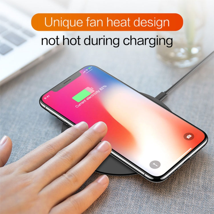 OUKITEL 10W Fast Charging Qi Wireless Charger Pad with Indicator Light, For iPhone, Galaxy, Huawei, Xiaomi, LG, HTC and Other QI Standard Smart Phones