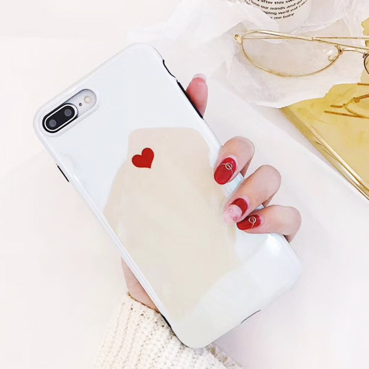 For iPhone 8 Plus & 7 Plus Soft TPU Cute Little Heart Pattern Protective Back Cover Case