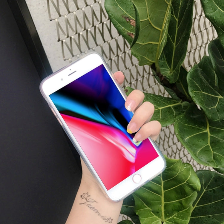 For iPhone 8 Plus & 7 Plus Fashion 3D Rainbow Pattern TPU Protective Back Cover Case