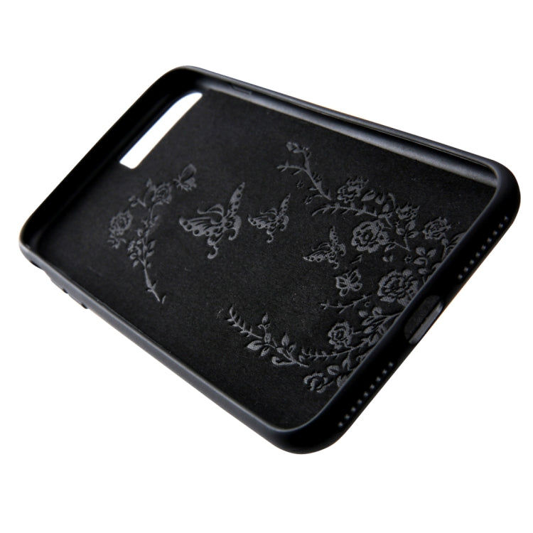 For iPhone 8 Plus & 7 Plus Retro Crazy Horse Texture PU Leather Case with Holder & Card Slots & Hidden Back Sheet Iron
