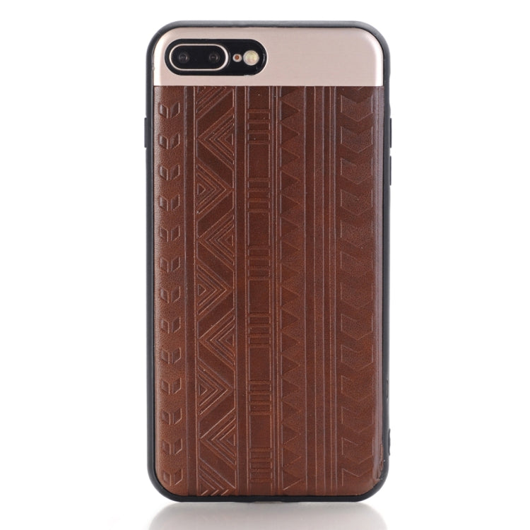 For iPhone 8 Plus & 7 Plus Tyre Track Pattern Protective Back Cover Case