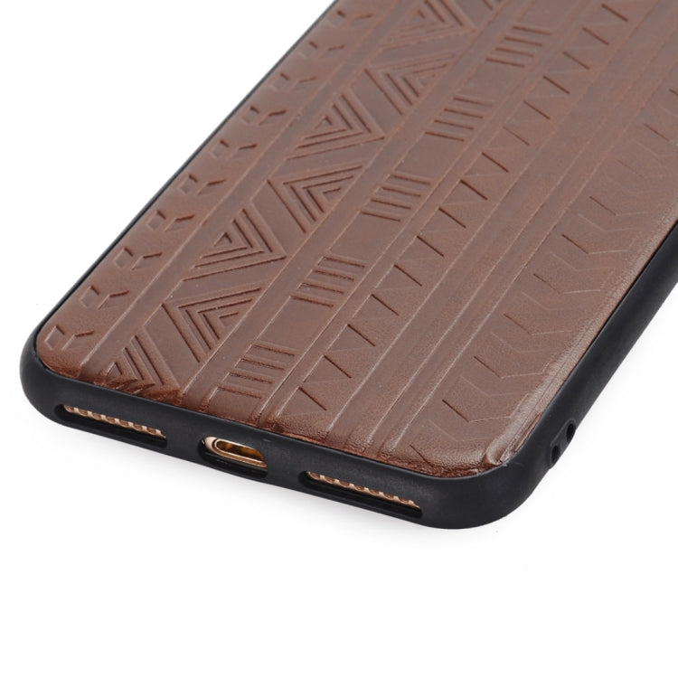 For iPhone 8 Plus & 7 Plus Tyre Track Pattern Protective Back Cover Case