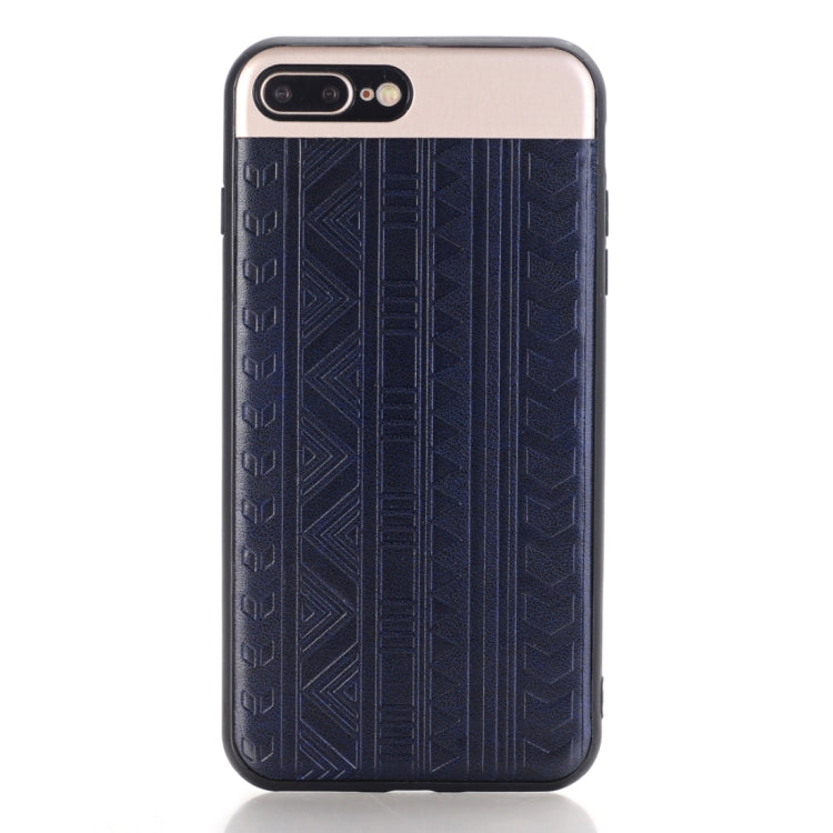 For iPhone 8 Plus & 7 Plus Tyre Track Pattern Protective Back Cover Case
