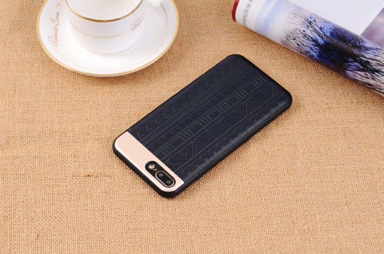 For iPhone 8 Plus & 7 Plus Tyre Track Pattern Protective Back Cover Case