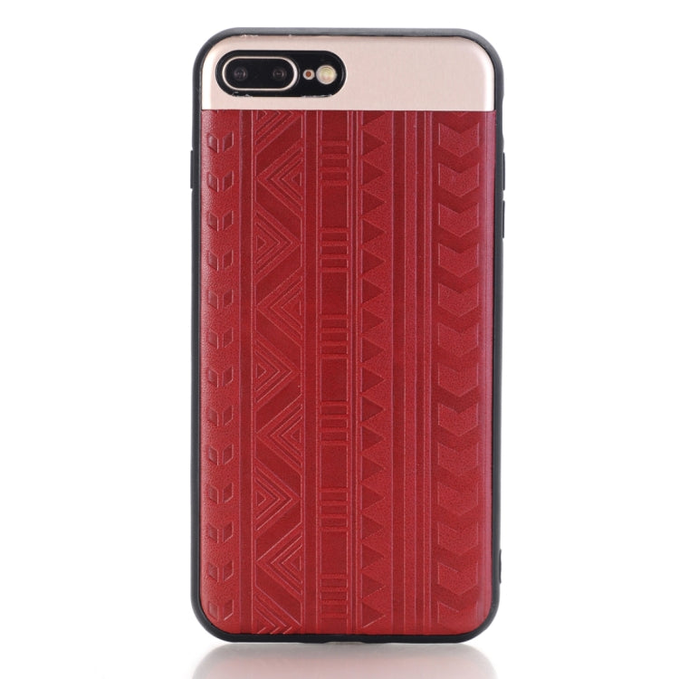 For iPhone 8 Plus & 7 Plus Tyre Track Pattern Protective Back Cover Case