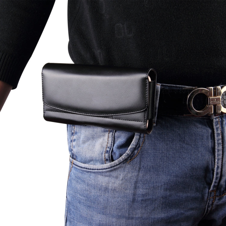 5.5-5.7 inch A1 Universal PU Tabby Texture Cross Section Plug-in Card Waist Bag, For iPhone, Samsung, Sony, Huawei, Meizu, Lenovo, ASUS, Oneplus, Xiaomi, Cubot, Ulefone, Letv, DOOGEE, Vkworld, and other
