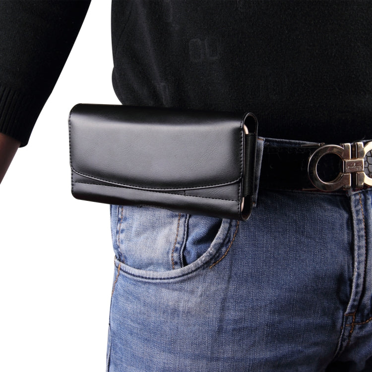 4.7-5.1 inch A1 Universal PU Tabby Texture Cross Section Plug-in Card Waist Bag, For iPhone, Samsung, Sony, Huawei, Meizu, Lenovo, ASUS, Oneplus, Xiaomi, Cubot, Ulefone, Letv, DOOGEE, Vkworld, and other