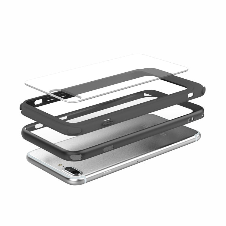 For iPhone 8 Plus & 7 Plus Shockproof TPU + PC Protective Back Case