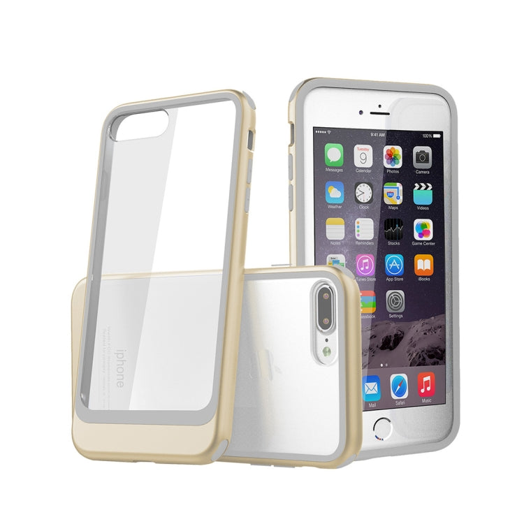 For iPhone 8 Plus & 7 Plus Shockproof TPU + PC Protective Back Case