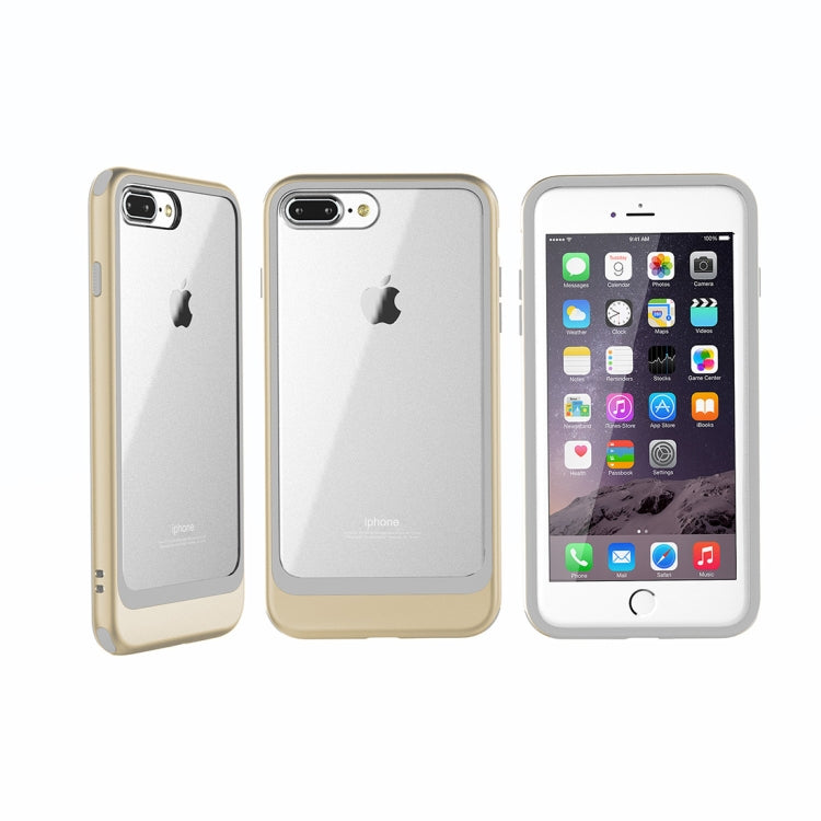 For iPhone 8 Plus & 7 Plus Shockproof TPU + PC Protective Back Case