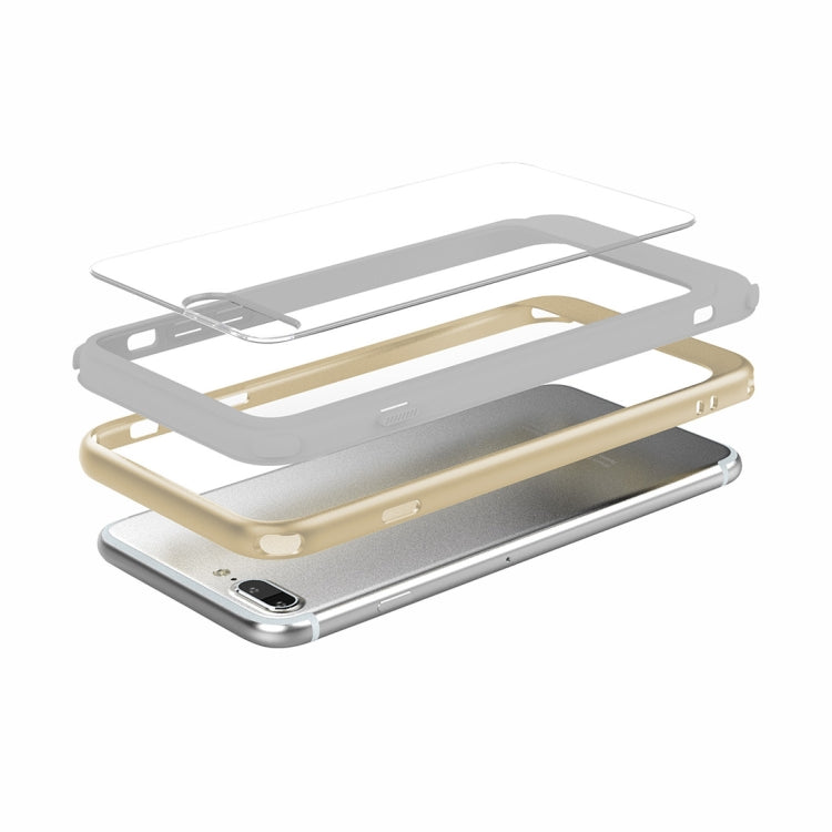 For iPhone 8 Plus & 7 Plus Shockproof TPU + PC Protective Back Case